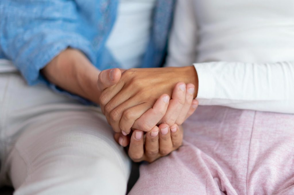 People holding hands