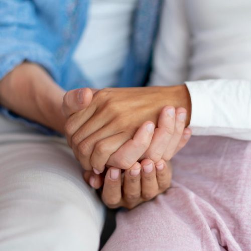 People holding hands